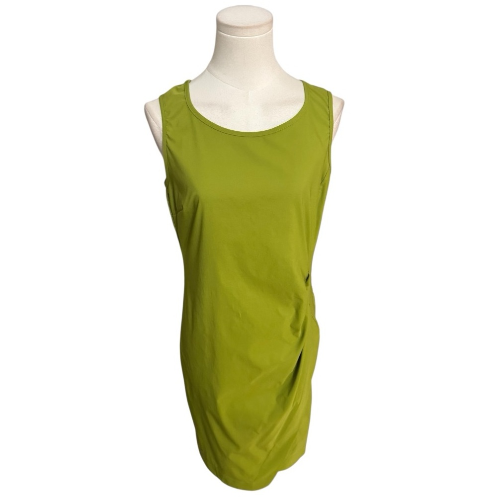 PORTO SF Green Asymmetrical Sleeveless Dress Size 1 S 4 6 work Party Casual
